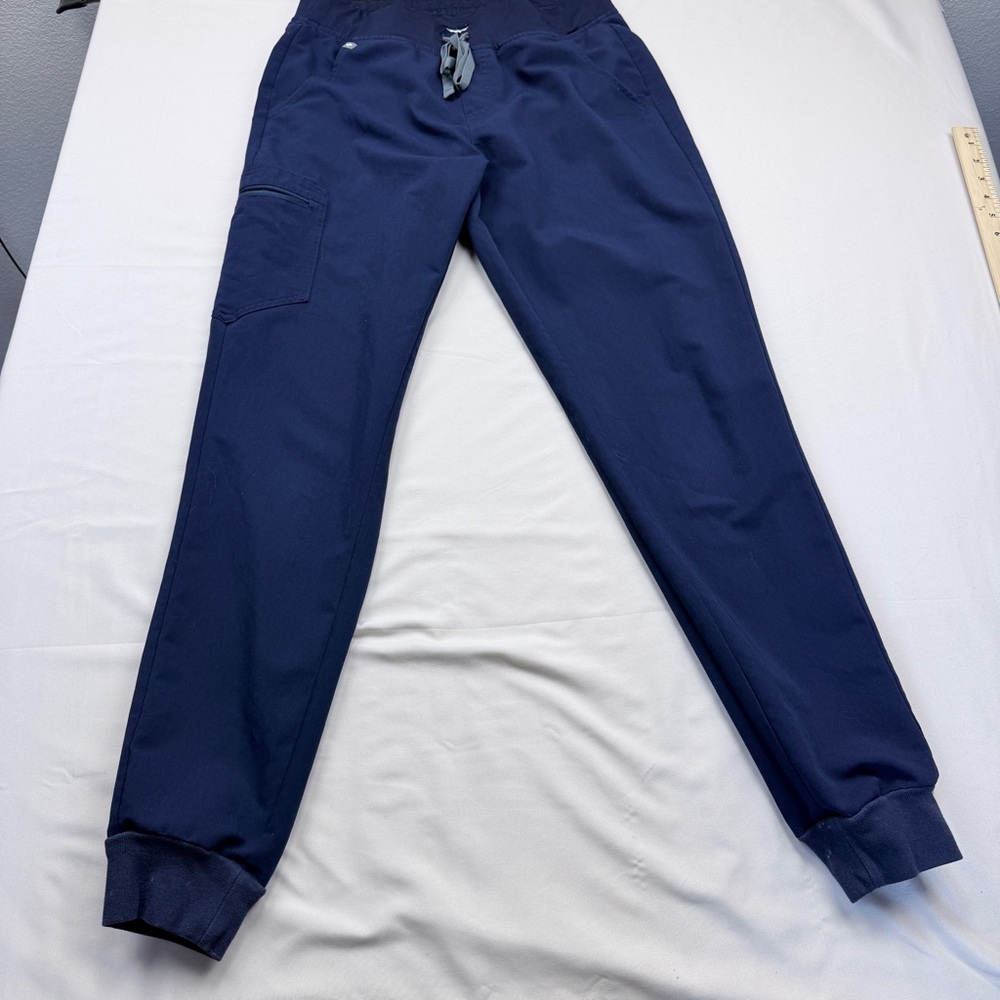 Figs Navy Drawstring Jogger Pants Set of 2 - Picture 4 of 14